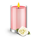Modern Pink candle