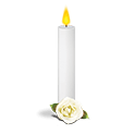 Traditional White candle